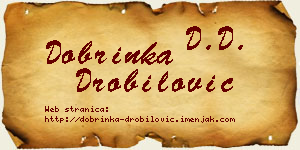 Dobrinka Drobilović vizit kartica